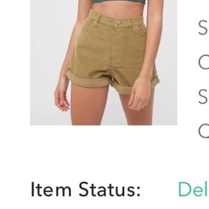 Urban Outfitters corduroy shorts